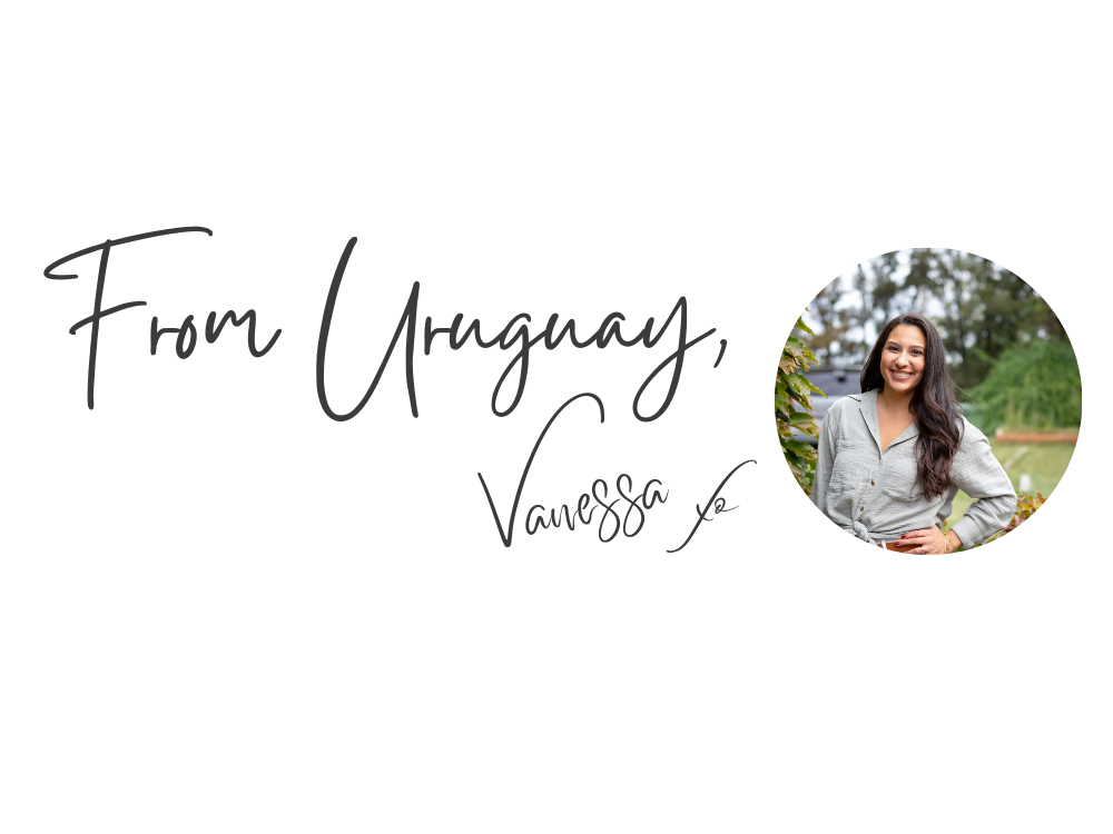 From Uruguay, Vanessa Signature Block with foto